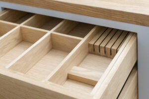 wooden drawers